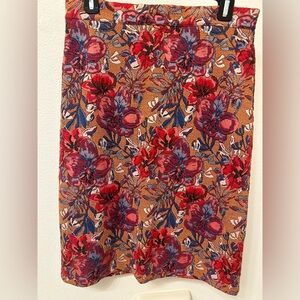ANTHROPOLOGIE MAEVE Gorgeous Floral Pencil Skirt Size Medium